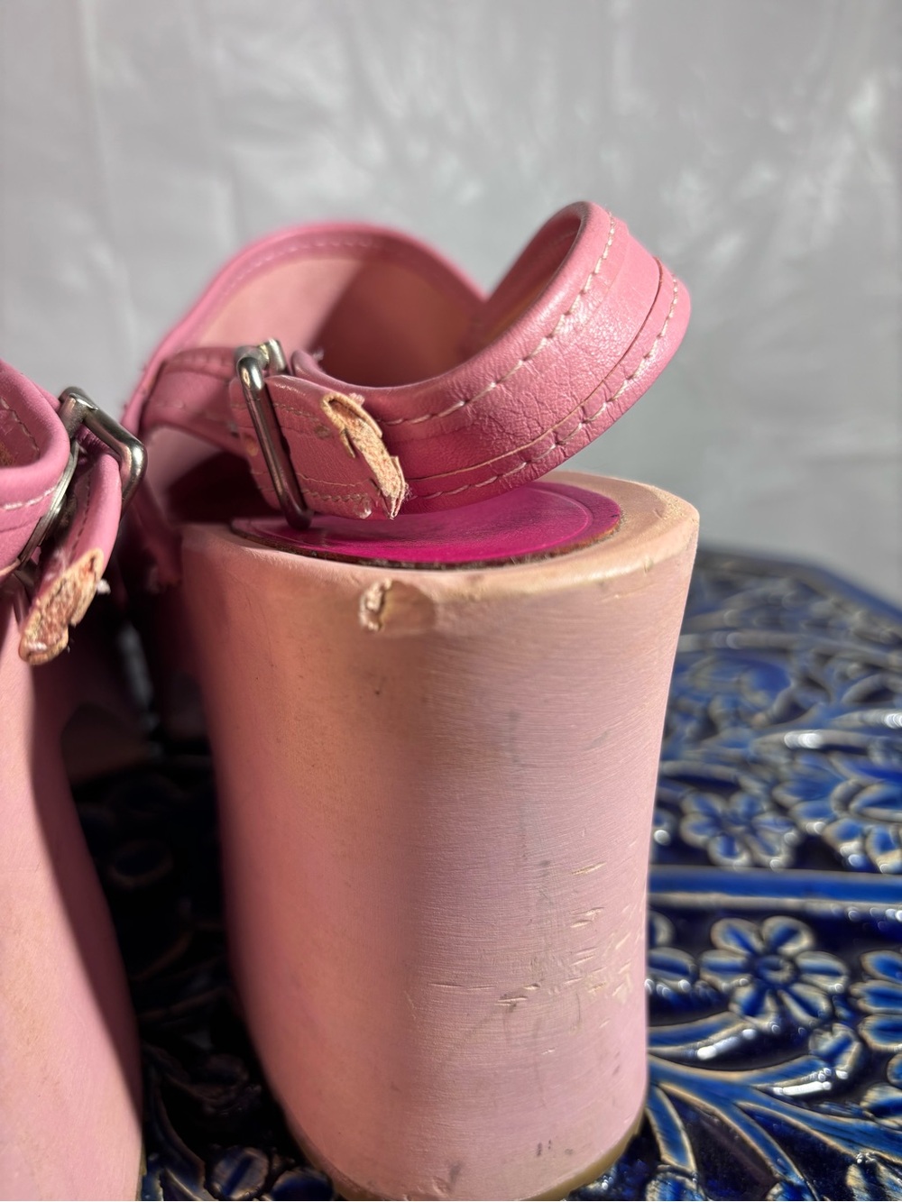 Swedish Hasbeens Women's Pink Platform Clog Size 38, 7.5 - Picture 9 of 11